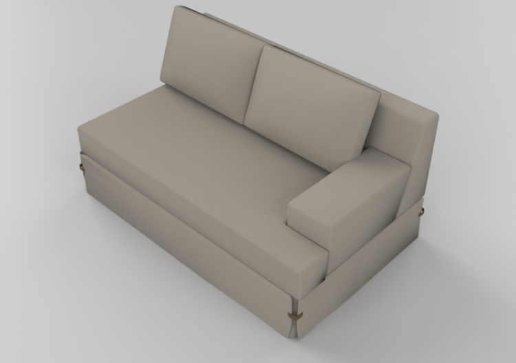 3D Sofa - Two seater sofa - Sierra - 29784D - ACCA software
