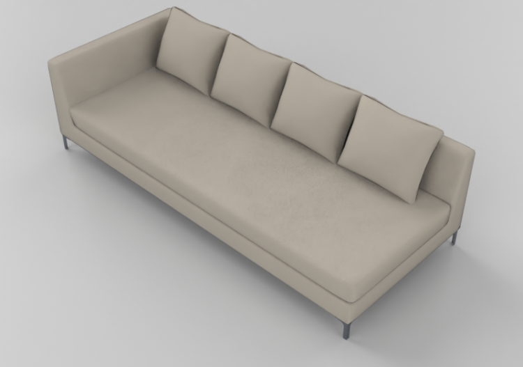3D Sessel und Sofas - Sofa drei-Sitzer - Sierra - 21501/E -...