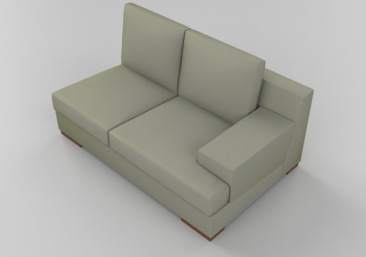 Poltronas y Sofás 3D - Sofá dos lugares - Sierra - 24090/2D...