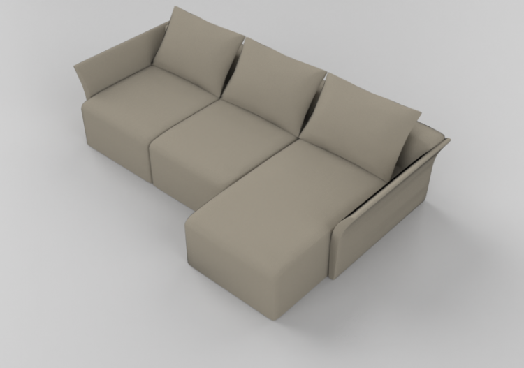 3D Sessel und Sofas - Sofa drei-Sitzer - Sierra - 26705/3 -...