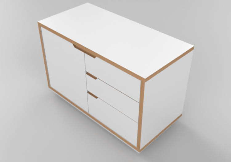 Wardrobes and Cabinets 3D - Storage cabinet - Sierra -...
