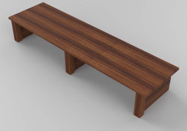 3D Benches - Bench - Sierra - 22382/D - ACCA software