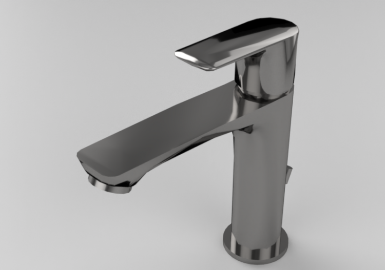 3D Wasserhähne - Einhebelmischer groß für Waschbecken -...