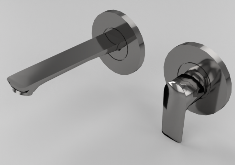 Robinets 3D - Mitigueur monocomandé lavabo pour...