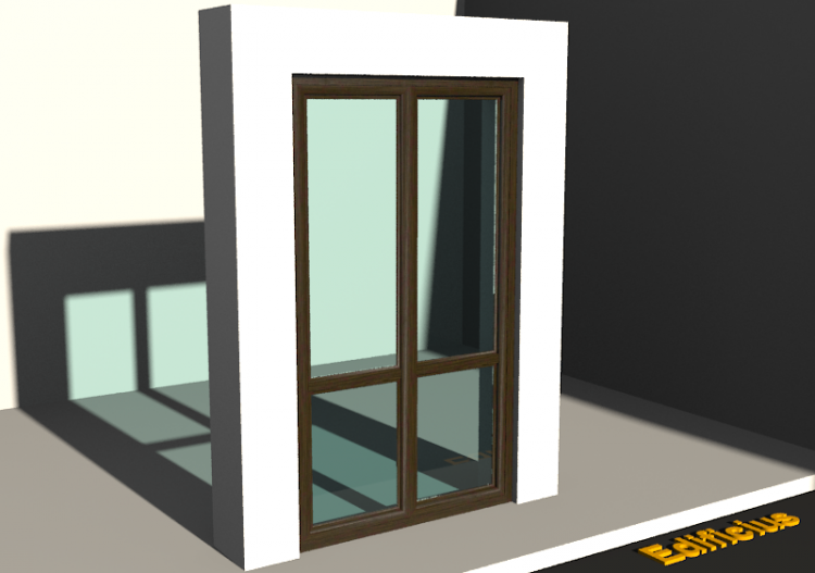 3D Tür/Fenster - FN[R] 1VB[2V]+1F[2V] - ACCA software