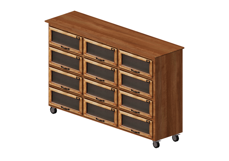 Armarios y Cómodas 3D - Cajonera de madera - Kare -... Armarios y Cómodas 3D - Cajonera de madera - Kare -...