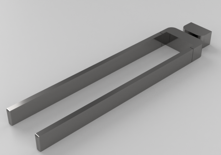 Accessori 3D - Barra portasciugamani doppia - Ideal...