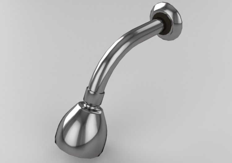 Robinets 3D - Tête de douche à paroi - Deca - 1970.C.CT -...