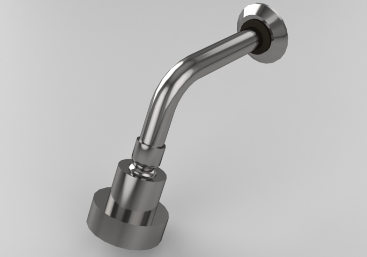 Robinets 3D - Tête de douche à paroi - Deca - 1971.C.CT -...