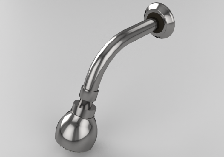 Robinets 3D - Tête de douche à paroi - Deca - 1977.C.CT -...