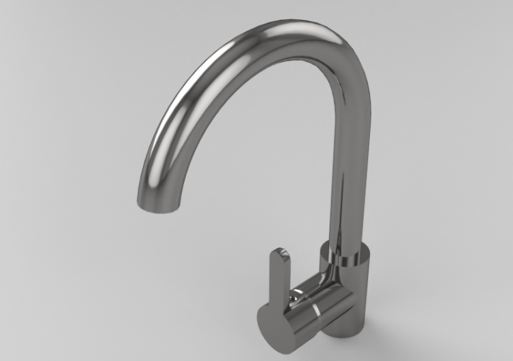 Torneiras 3D - Misturador monocomando para cozinha - Paini...