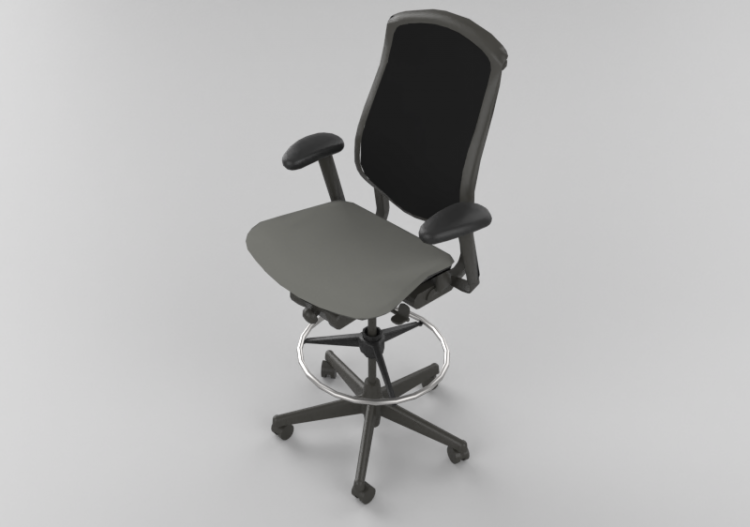Cadeira 3D - Banqueta giratória - Herman Miller - Celle -...