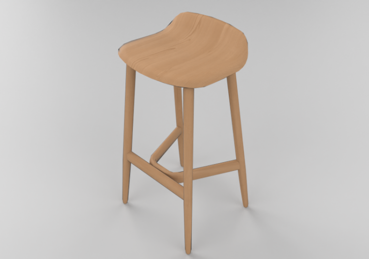 Chaises 3D - Tabouret - Herman Miller - Crosshatch - ACCA...