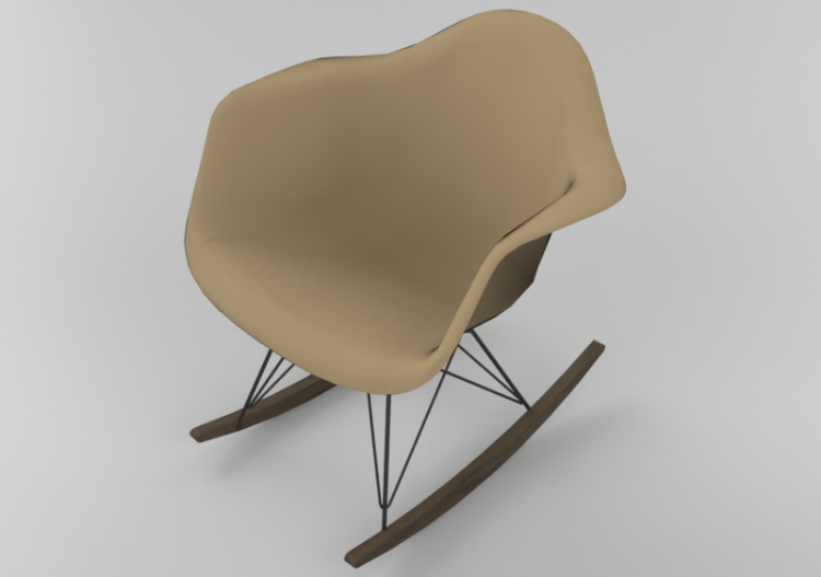 3D Chairs - Rocking chair - Herman Miller - Eames - ACCA...