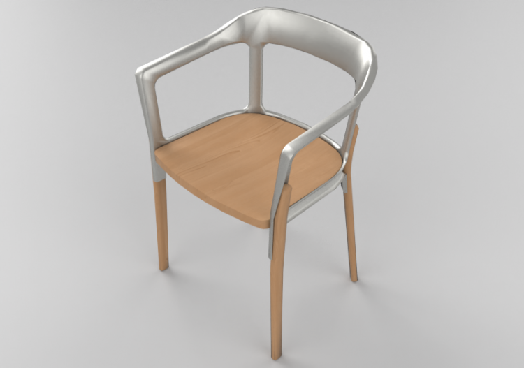 Sedie 3D - Sedia - Herman Miller - Steelwood - ACCA...