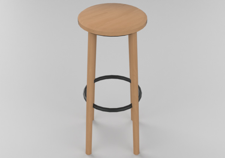 Sillas 3D - Taburete - Herman Miller - Solo - ACCA software