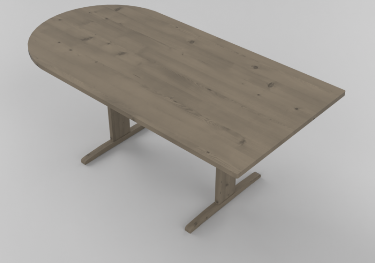 Mesas 3D - Mesa de madeira maciça de bétula - Stolab -...