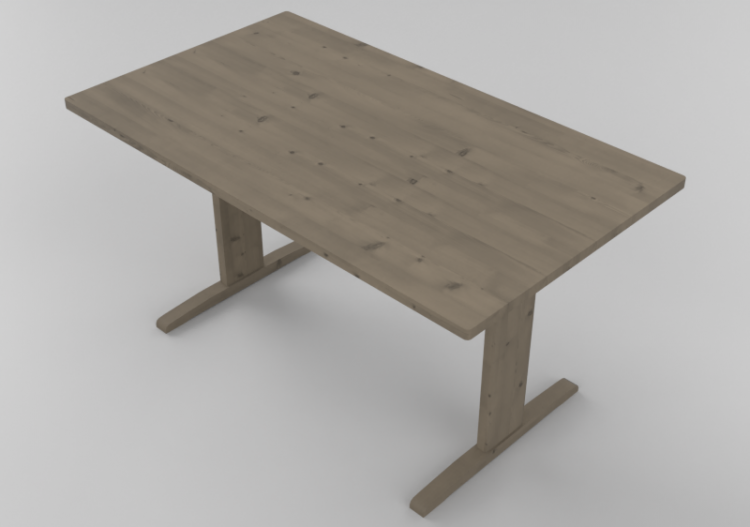Mesas 3D - Mesa de madera maciza de abedul - Stolab -...