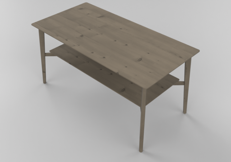 Mesas 3D - Mesa de madera maciza de abedul - Stolab - Emma...