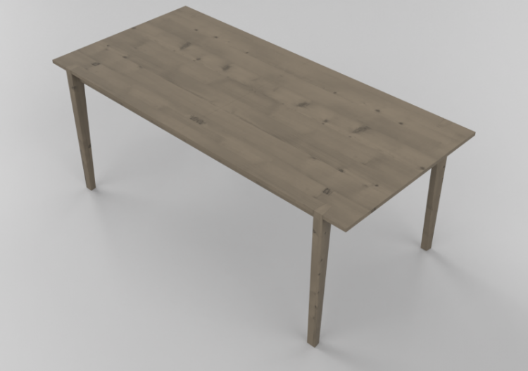 Mesas 3D - Mesa de madera maciza de abedul - Stolab -...