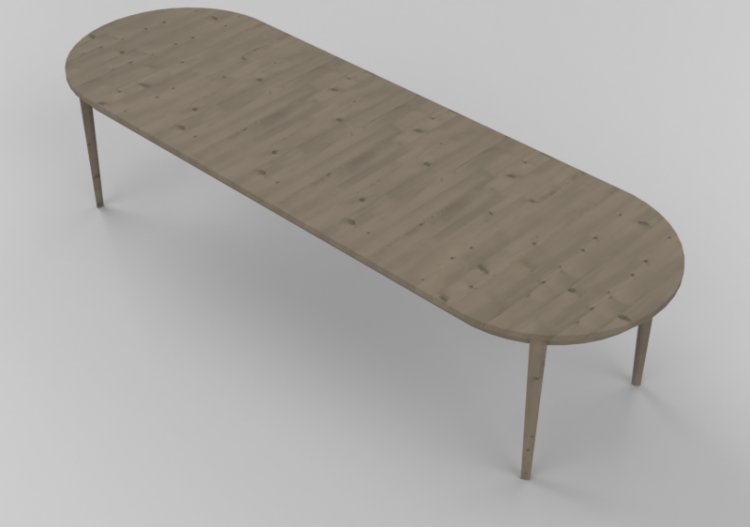 Mesas 3D - Mesa de madeira maciça de bétula - Stolab -...