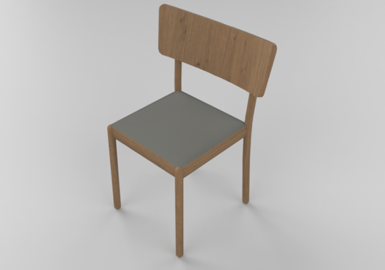 3D Chairs - Solid oak chair - Stolab - Harrow - 9075 - ACCA...