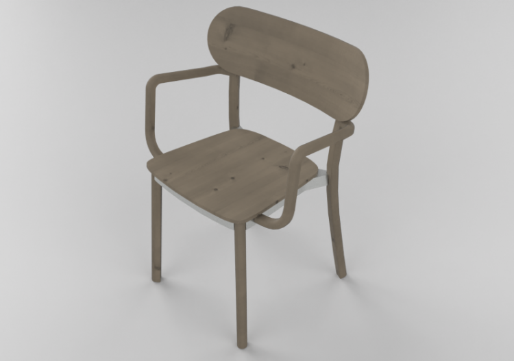 Cadeira 3D - Cadeira de madeira maciça de bétula - Stolab -...