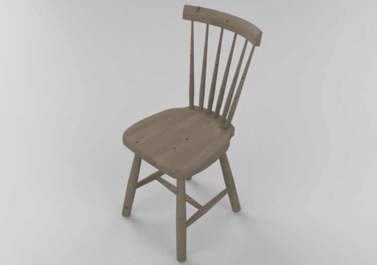 3D Chairs - Children's chair in solid birch - Stolab -...