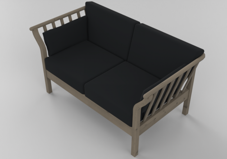 Chairs and Sofas 3D - Two seater sofa - Stolab - Andante -...