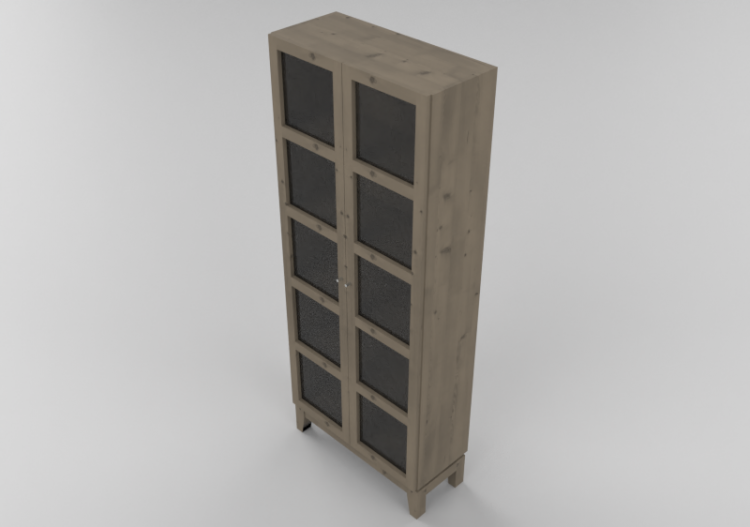 3D Furniture - Showcase in solid birch - Stolab - Allegro -...