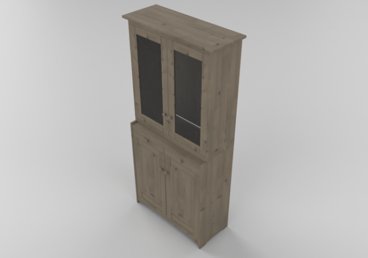 3D Furniture - Showcase in solid birch - Stolab - Björka -...