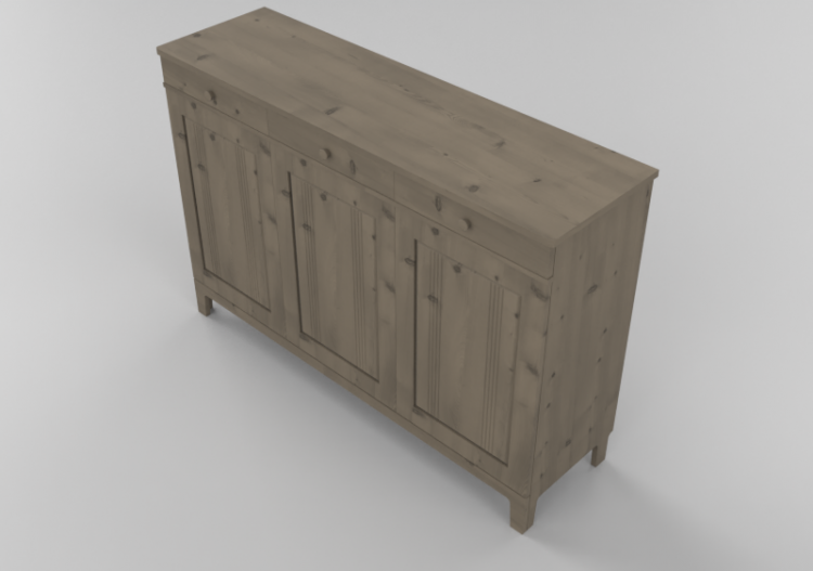 3D Furniture - Solid birch sideboard - Stolab - Vardags -...