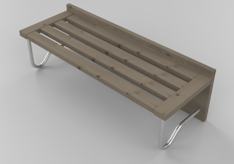 Accesorios 3D - Zapatero de madera maciza de abedul -...