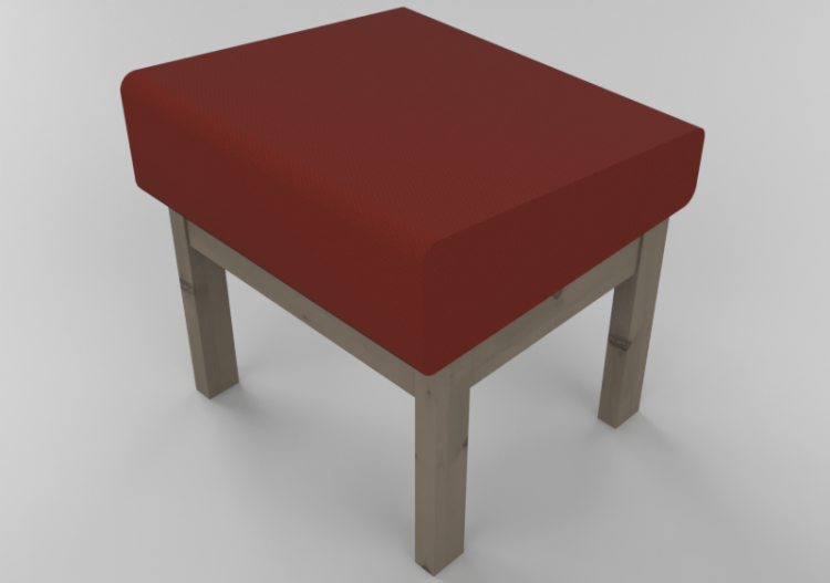 Accessoires 3D - Repose-pieds en bouleau massif - Stolab -...
