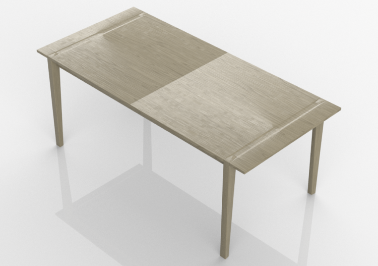 Mesas 3D - Mesa de madera maciza de abedul - Stolab -...
