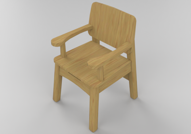 Chaises 3D - Chaise en bois - Lekolar 89555 - ACCA software