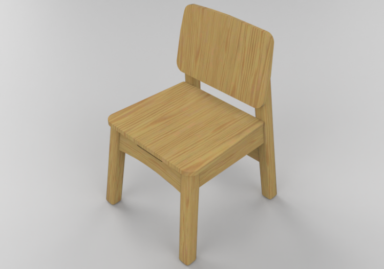 Chaises 3D - Chaise en bois - Lekolar 89551 - ACCA software