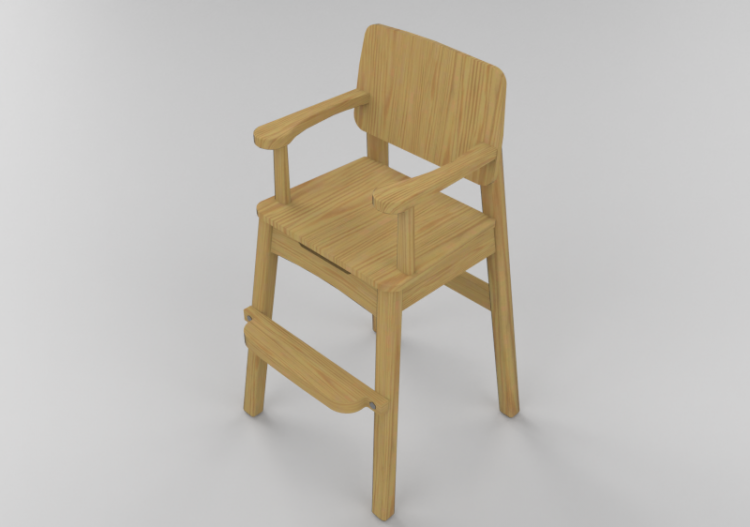 3D Stühle - Holzhocker - Lekolar - 89501 - ACCA software