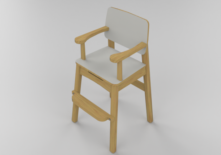 Chaises 3D - Tabouret en bois - Lekolar - 89656/97 - ACCA...