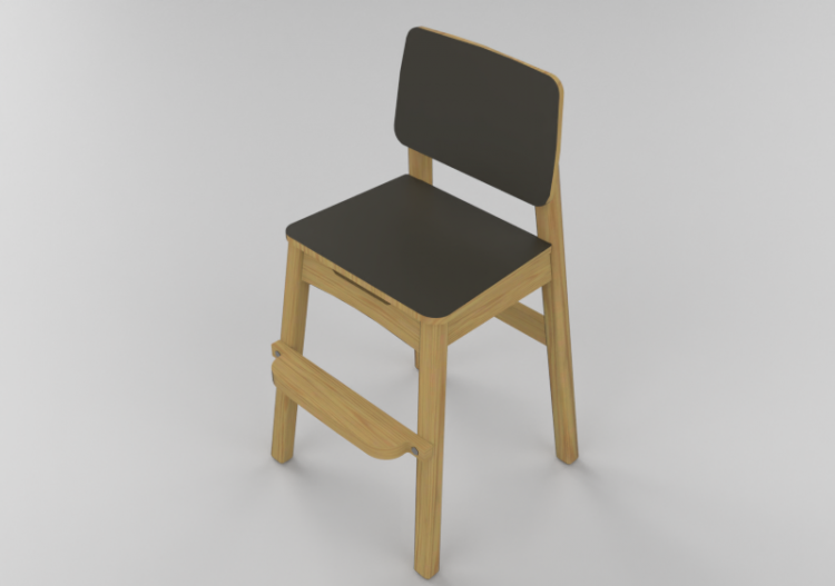 3D Stühle - Holzhocker - Lekolar - 89570 - ACCA software