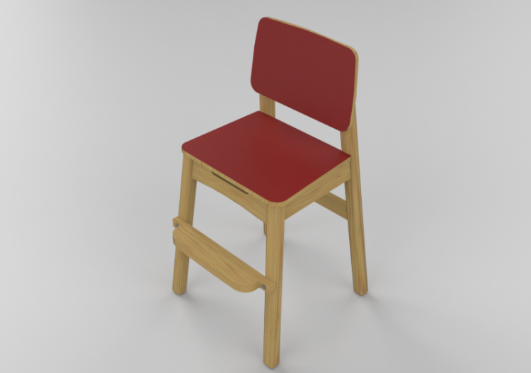 3D Stühle - Holzhocker - Lekolar - 89570/17 - ACCA software