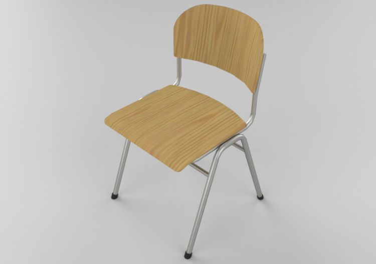 Sedie 3D - Sedia in legno - Lekolar - 80368 - ACCA software