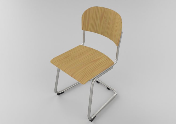 3D Chairs - Wooden chair - Lekolar - 80363 - ACCA software