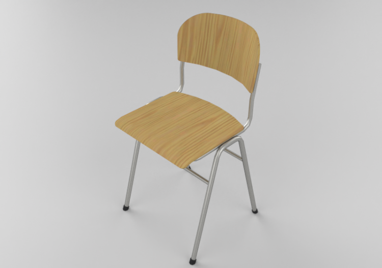 Chaises 3D - Chaise en bois - Lekolar 30975 - ACCA software