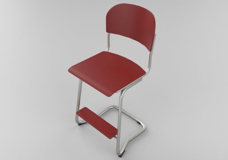 Cadeira 3D - Banqueta de madeira - Lekolar - 80366/17 -...