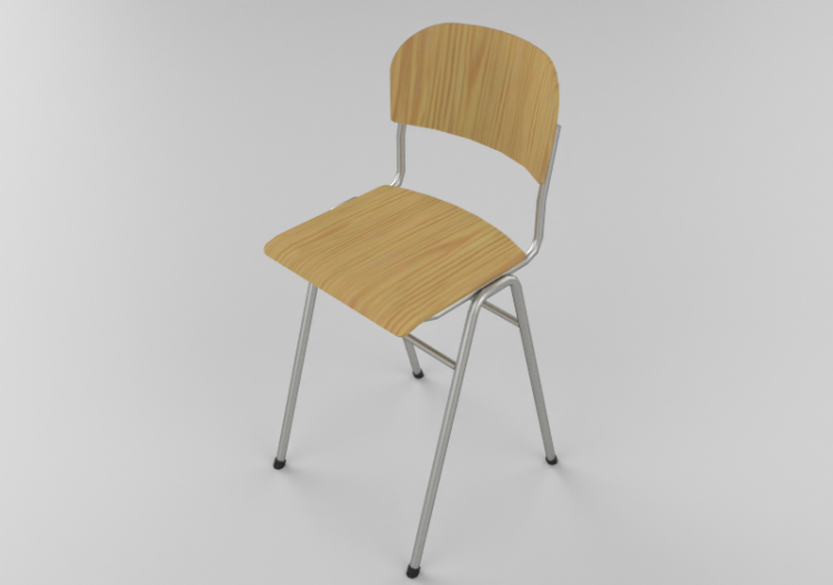 3D Chairs - Wooden chair - Lekolar - 80370 - ACCA software