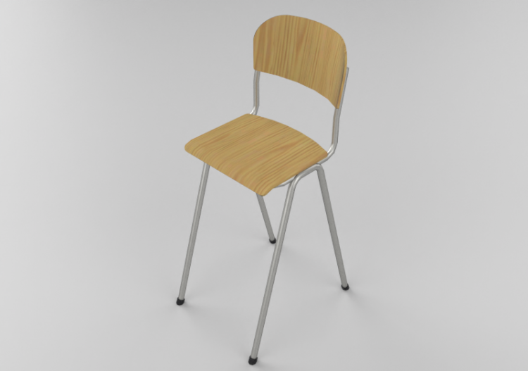 3D Chairs - Wooden chair - Lekolar - 80369 - ACCA software