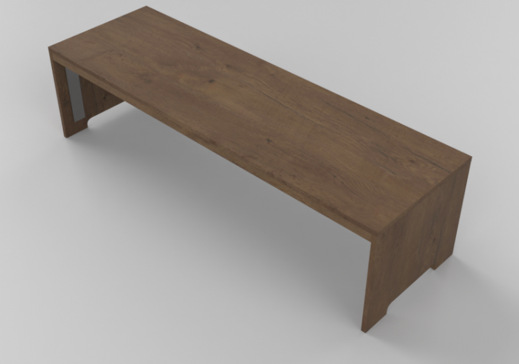 Bibliothèque 3D - Banc en bois - Lekolar - 38486/500 - ACCA...