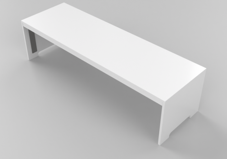 Librerie 3D - Panca laccata - Lekolar - 38486/90 - ACCA...