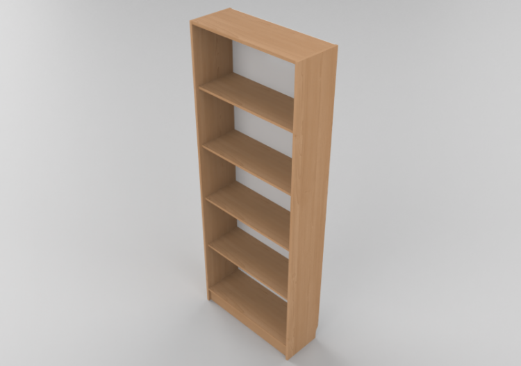 3D Bücherregal und Behälter - Behälter aus Holz - Lekolar -...